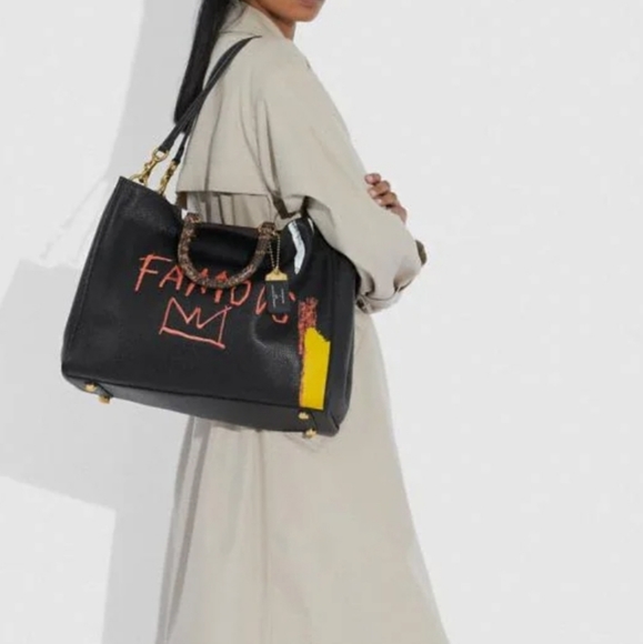 Coach X Jean-Michel Basquiat Rogue 39 With Snakeskin Detail Style 6884 N… - Picture 5 of 7